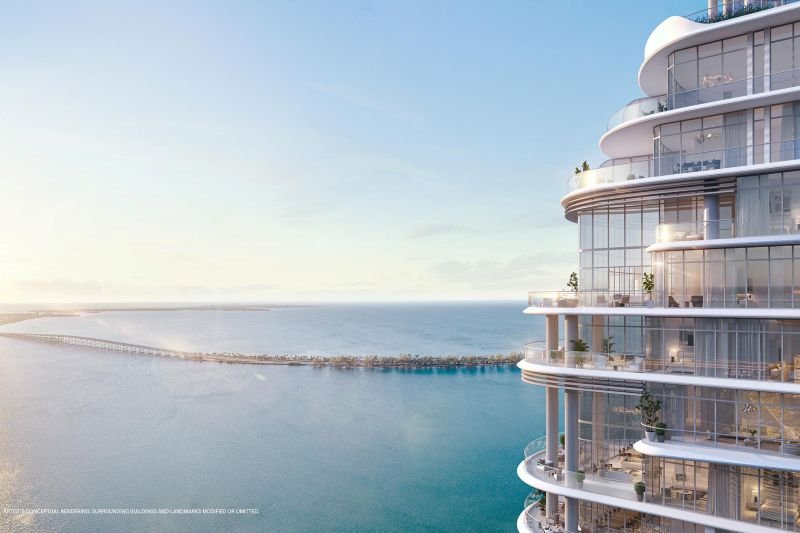 Bay view from St. Regis Residences Miami
