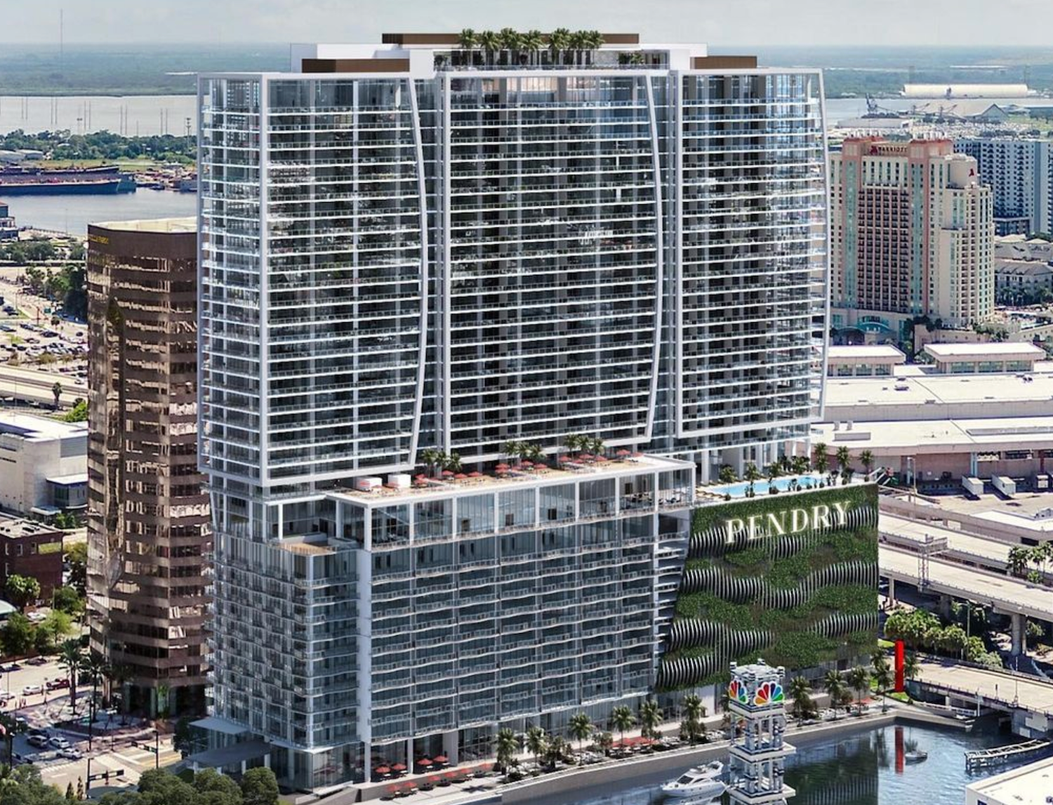 Downtown Tampa Riverwalk near Pendry Residences Tampa